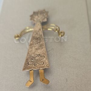 Gold and Silver Bee Brooch